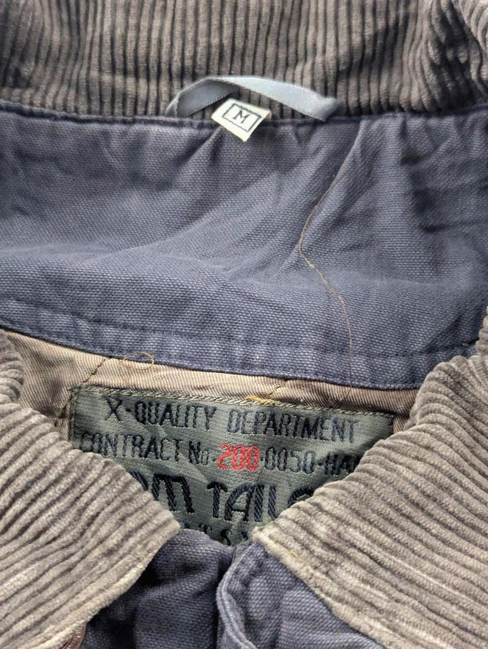 Veste Tom Tailor Vintage Field Jacket Workwear Utility Col Velours M – WORKWEAR – taille M 4