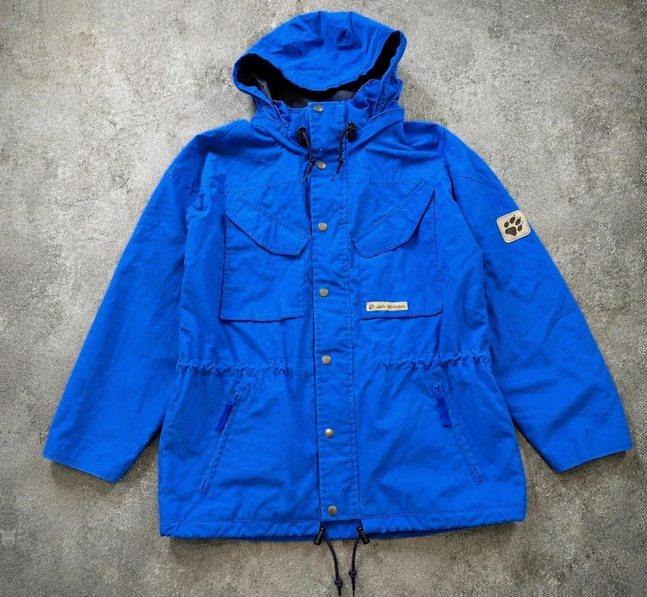 Jack Wolfskin Function 65 veste parka outdoor vintage bleu S – Gorpcore Hiking 90s