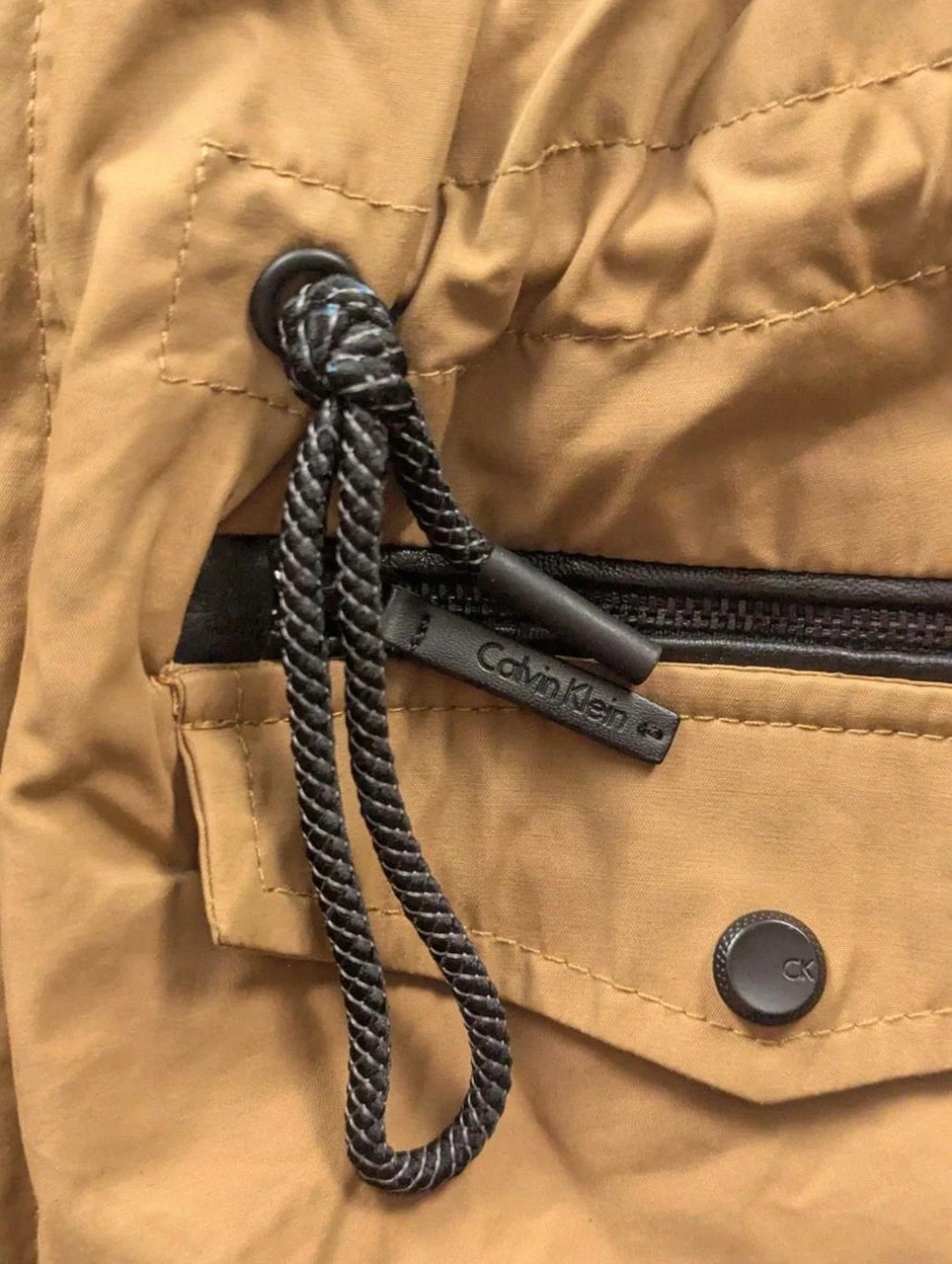 Parka Calvin Klein femme M camel – veste légère outdoor utility mi-saison – Calvin Klein – taille M / 38 / 10 5