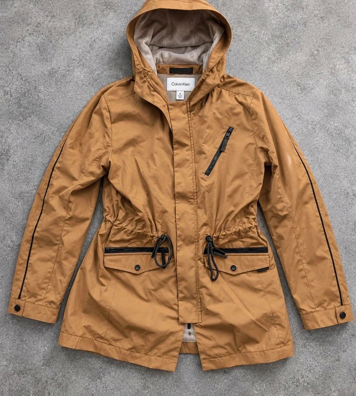 Parka Calvin Klein femme M camel – veste légère outdoor utility mi-saison