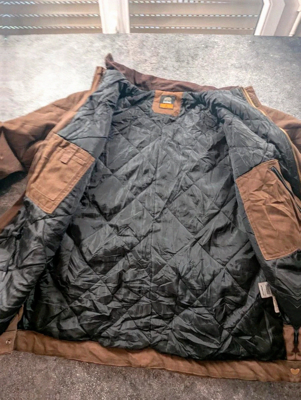 Veste Berne Workwear L Tall oversize XL marron Duck Canvas Chore Jacket US – WORKWEAR – taille L 4