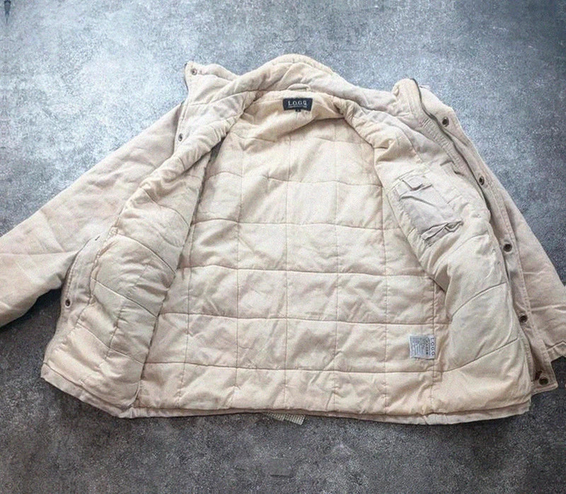 Veste L.O.G.G. H&M workwear vintage beige S – Field Jacket matelassée utility – WORKWEAR – taille S 3