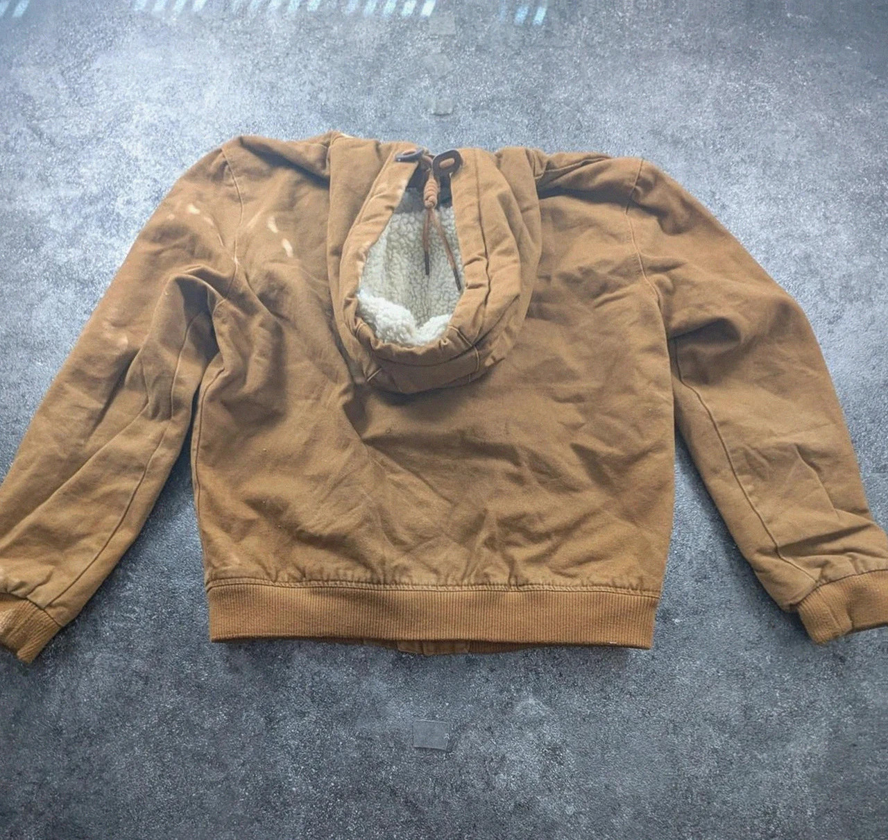 Veste Primark Marron Active Jacket Style Carhartt Workwear Sherpa M Canvas – WORKWEAR – taille M 3