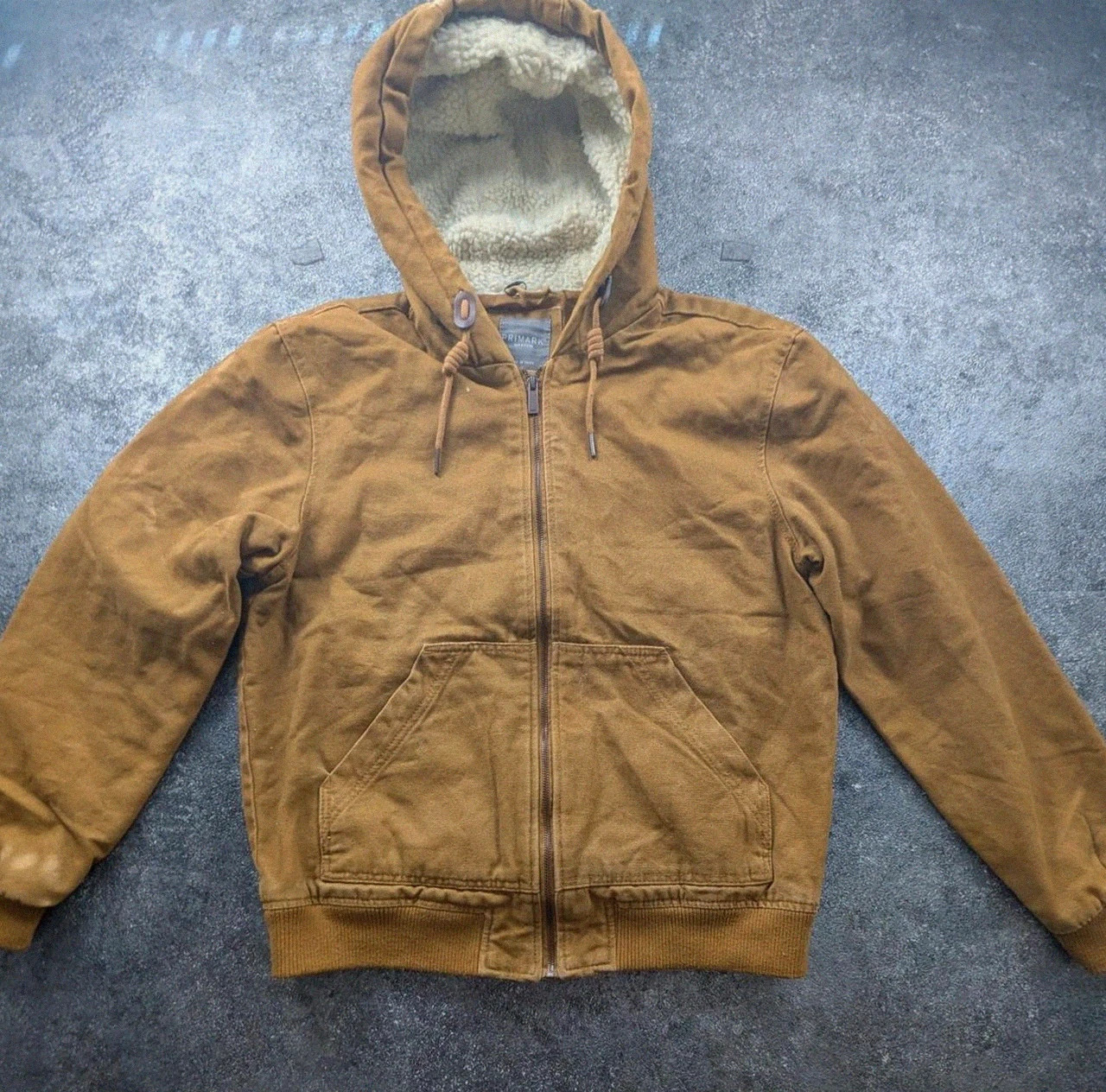 Veste Primark Marron Active Jacket Style Carhartt Workwear Sherpa M Canvas – WORKWEAR – taille M 2