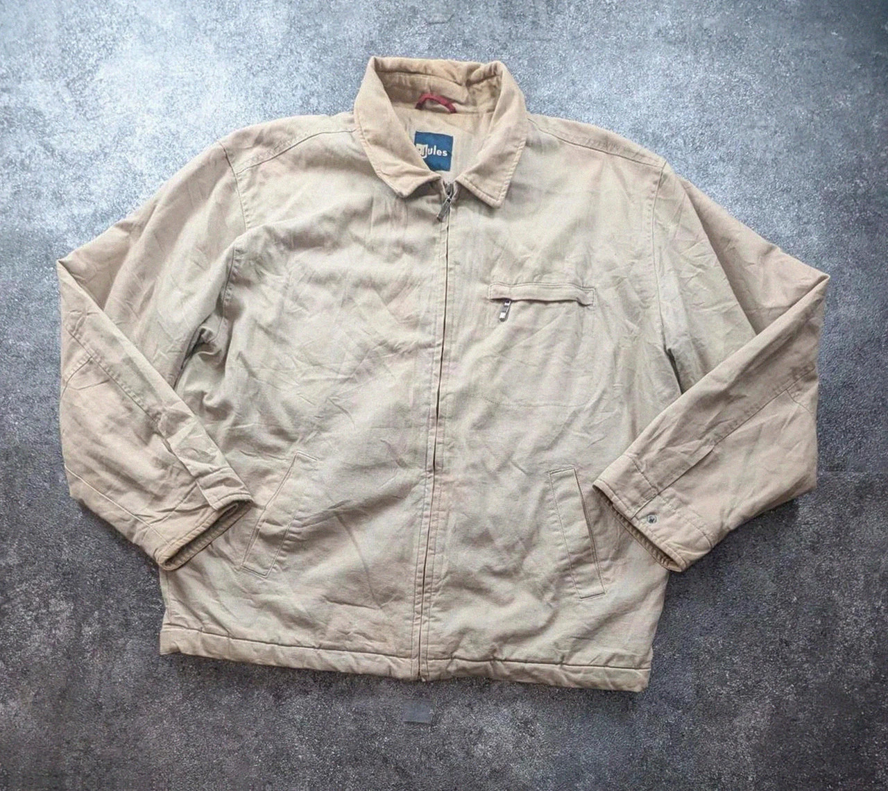 Veste Jules XL Workwear Vintage Beige – Worker Jacket Utility Toile Matelassée – WORKWEAR – taille XL 2