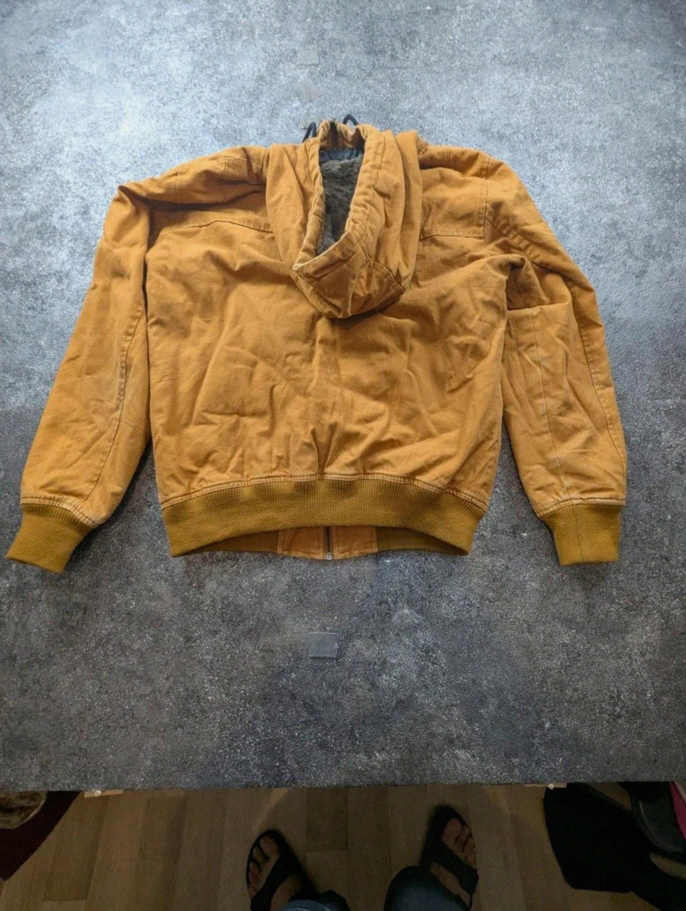 Veste Workwear Bershka Active Jacket doublée sherpa camel – M – Bershka – taille M 4