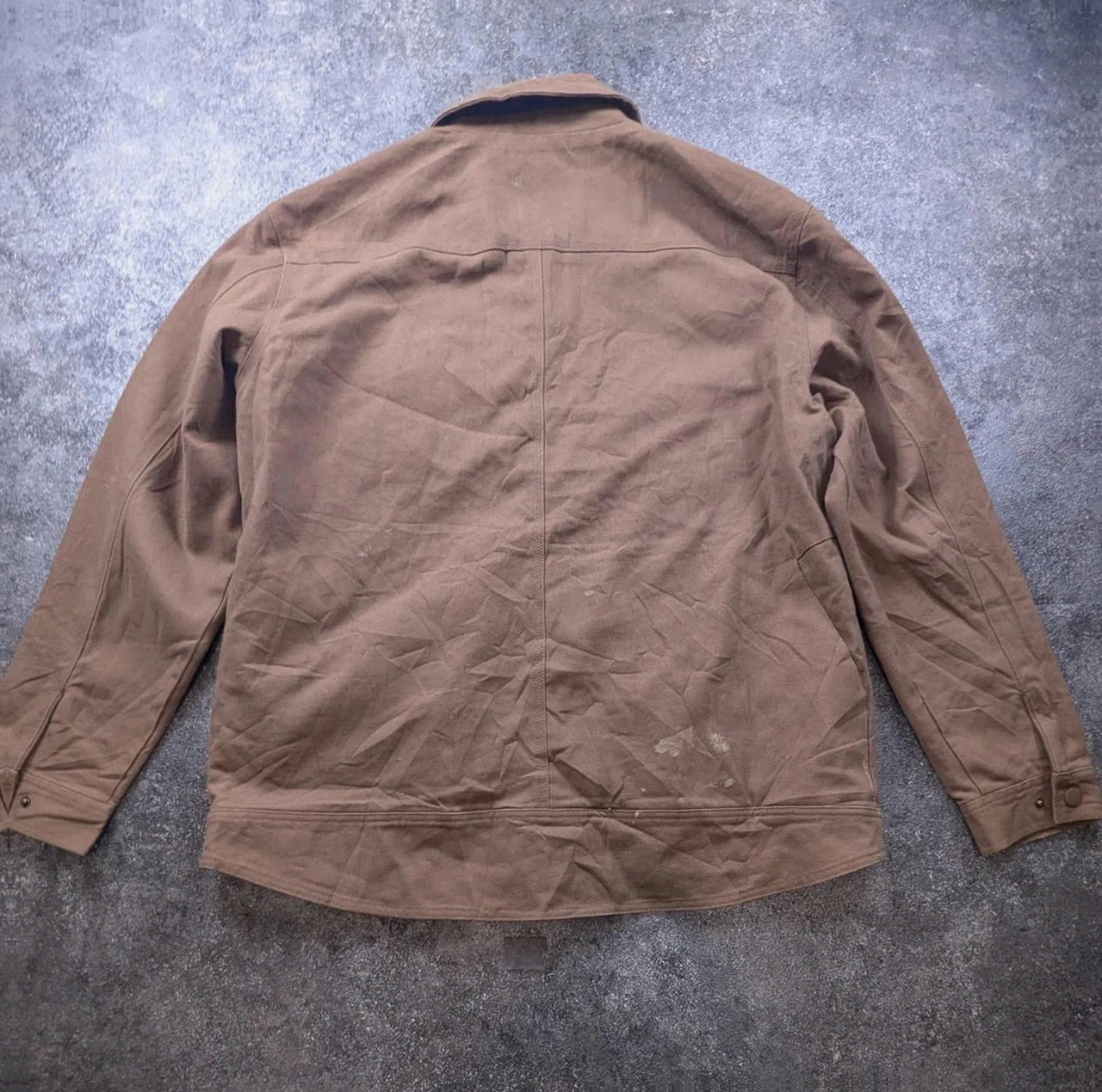 Veste workwear Venado canvas marron Xl chore jacket utility hunting doublée tartan – Vintage Dressing – taille XL 3