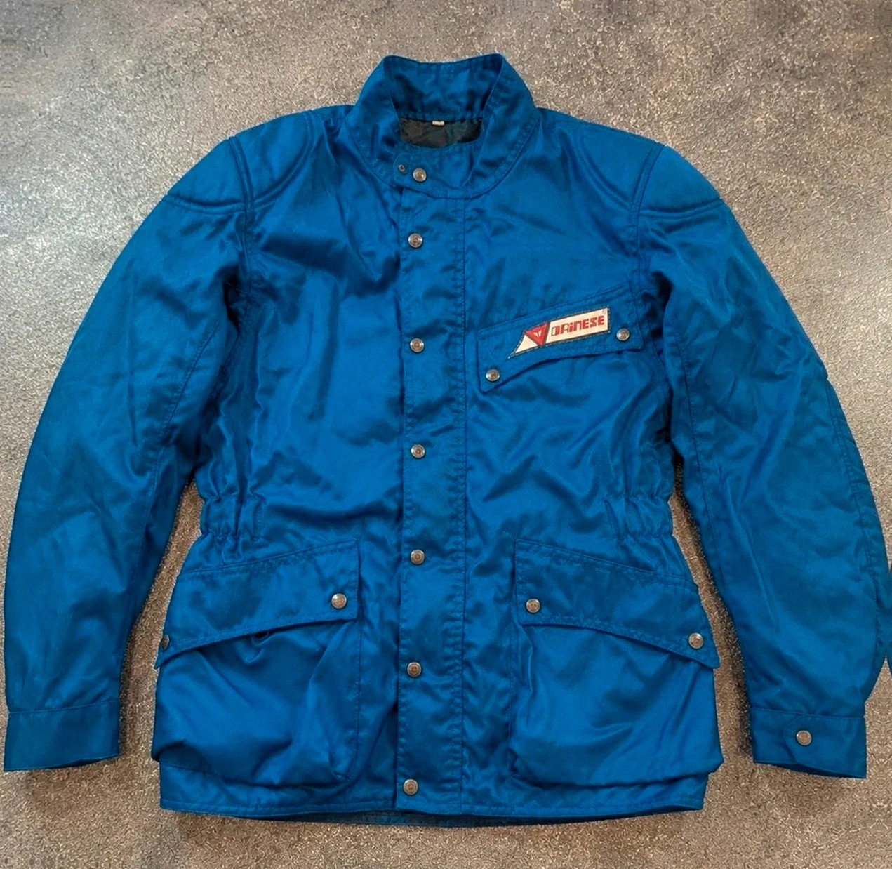 Veste moto Dainese vintage imperméable bleu 48 made in Italy