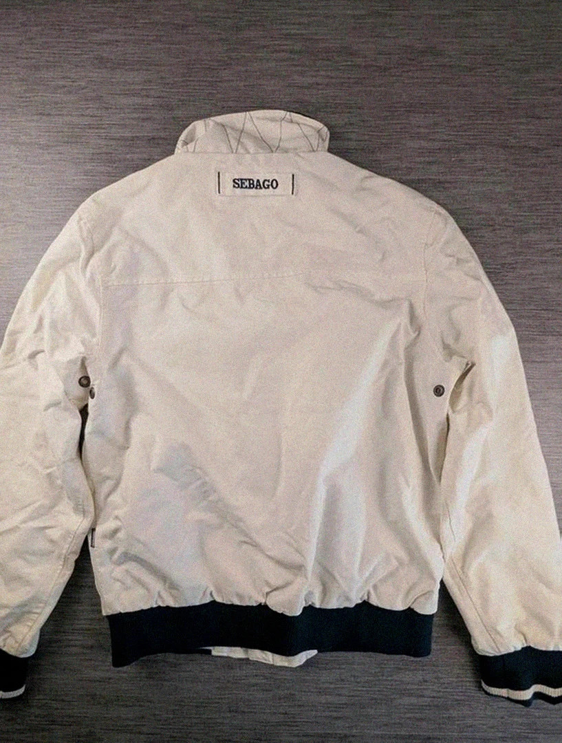 Veste Sebago sailing club blanche nylon déperlant finitions premium taille S vintage casual – Sebago – taille M 2