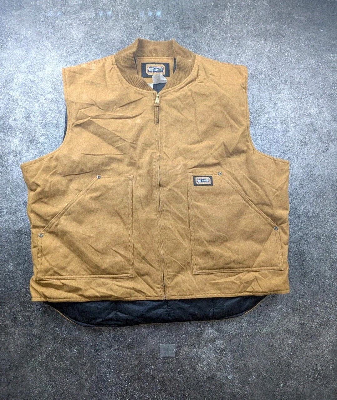 Gilet Workwear Big Smith Matelassé Duck Canvas 2XL Marron Carhartt Style Vintage – WORKWEAR – taille XXL 2