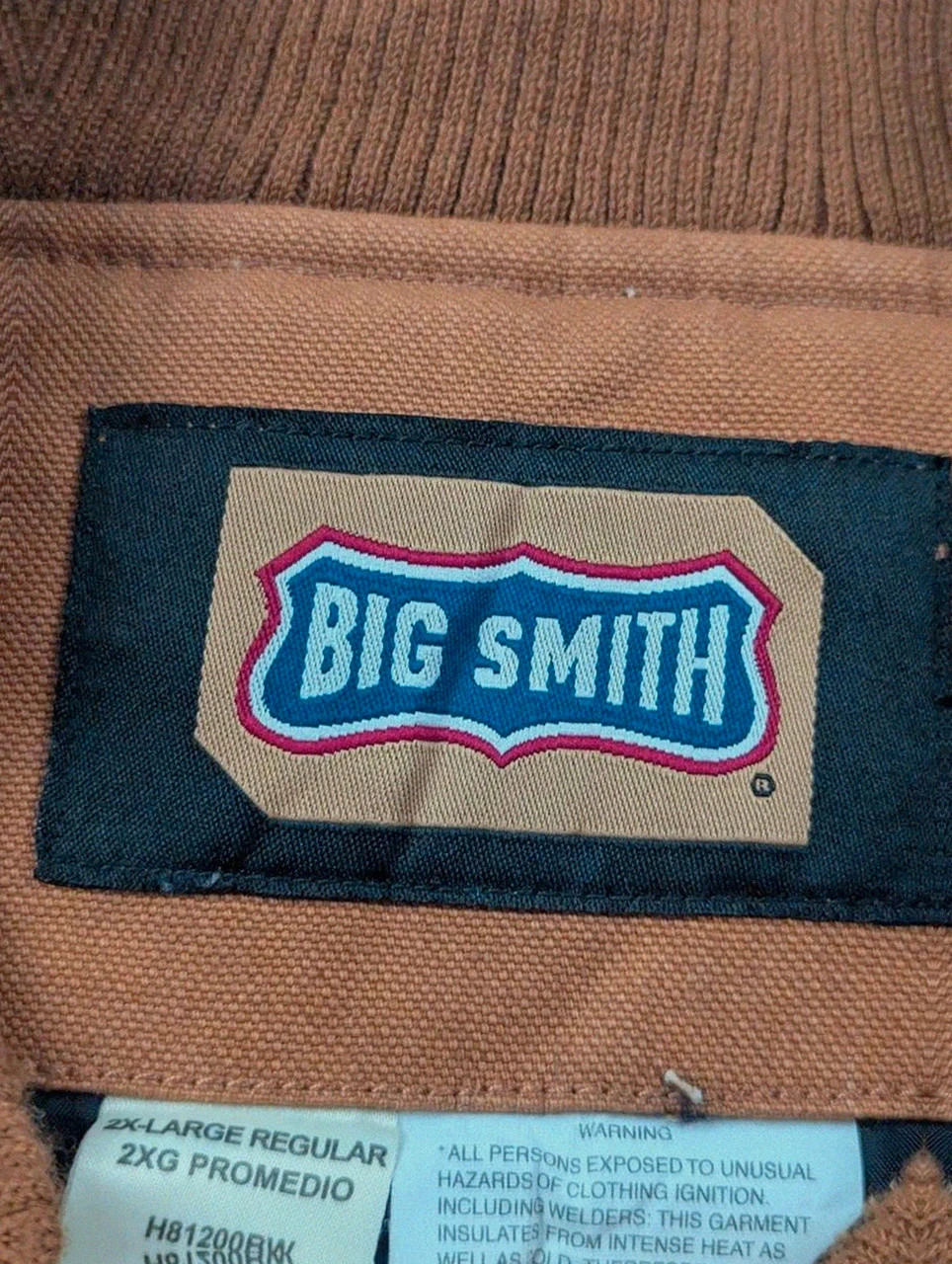 Gilet Workwear Big Smith Matelassé Duck Canvas 2XL Marron Carhartt Style Vintage – WORKWEAR – taille XXL 4