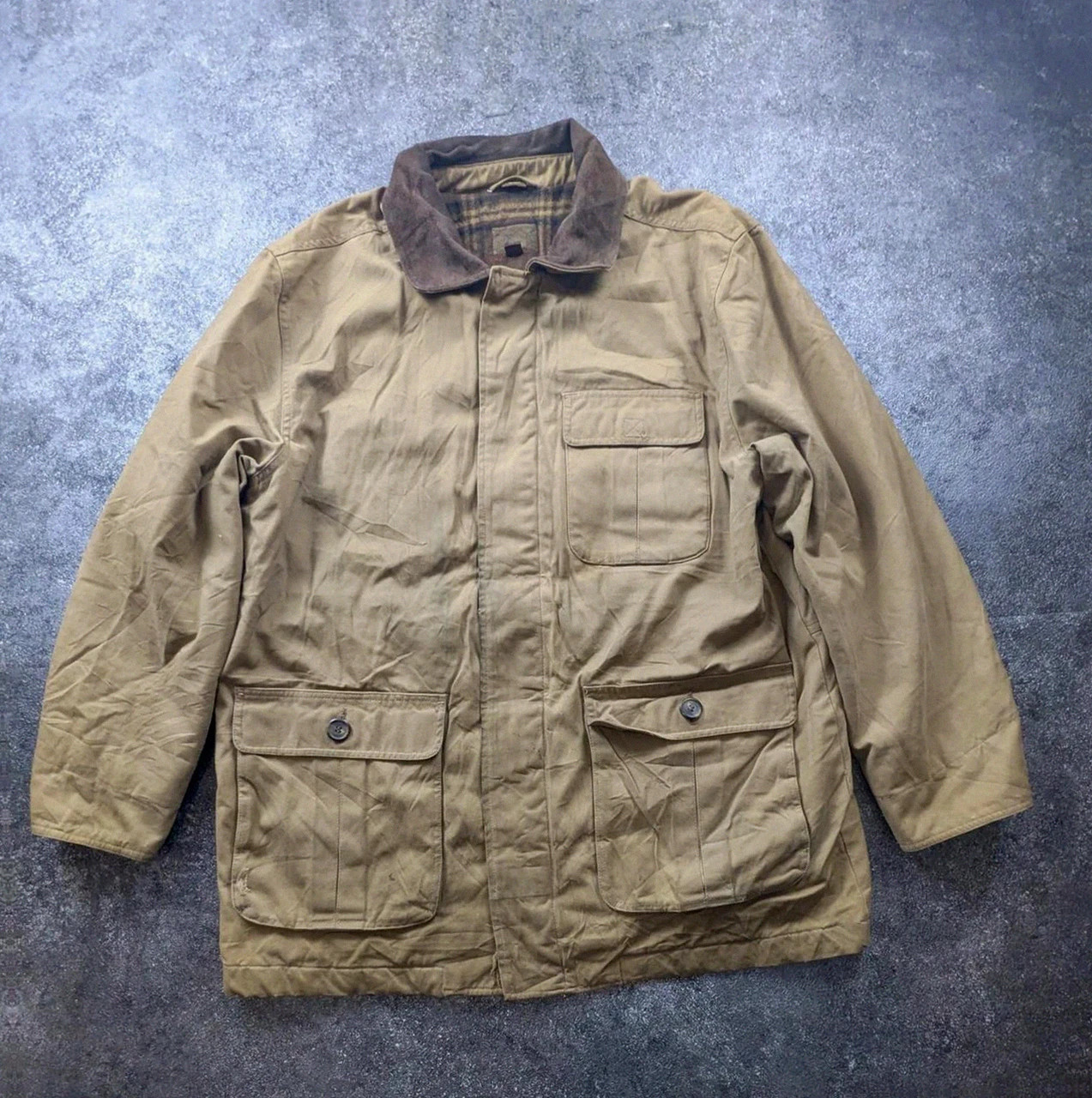 St. John’s Bay veste workwear vintage L Field Jacket toile doublée col suédine – St. John's Bay – taille L 2