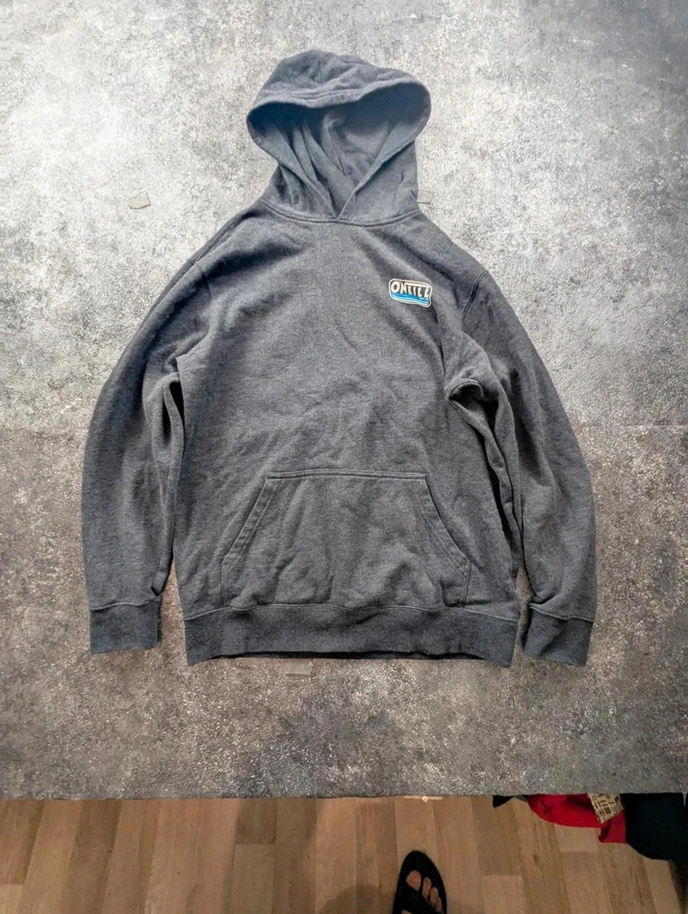Sweat à capuche O’Neill gris logo surf Est. 52 hoodie homme XL M/L – O'Neill – taille XL 2