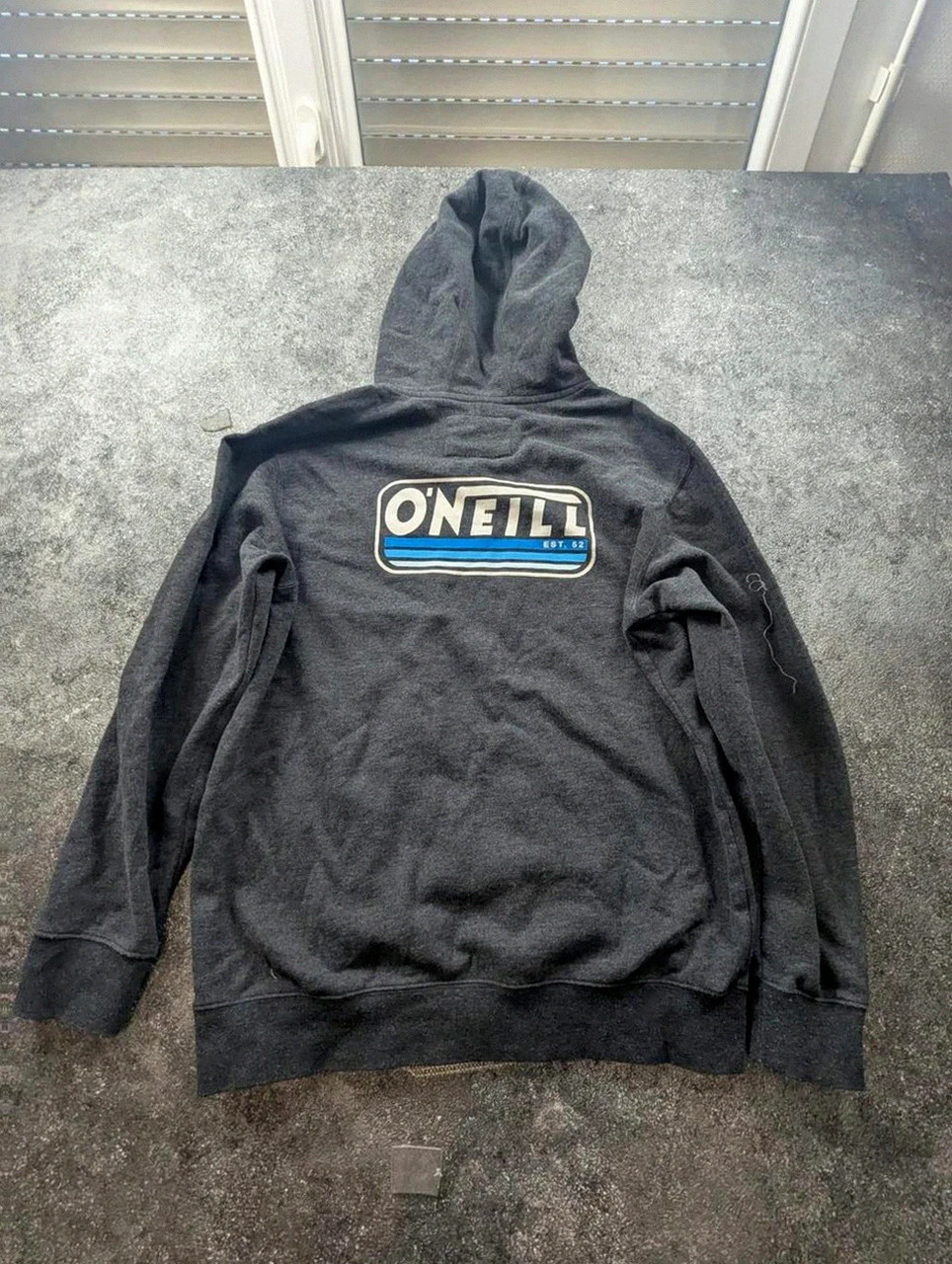 Sweat à capuche O’Neill gris logo surf Est. 52 hoodie homme XL M/L – O'Neill – taille XL 3