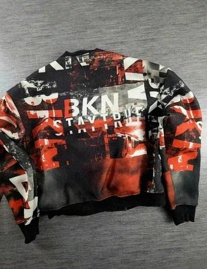 Veste hip-hop Brooklyn by Rocawear blanche Xs (convient M/L) : streetwear Y2K Urban Streetwear – Rocawear – taille M / 38 / 10 2