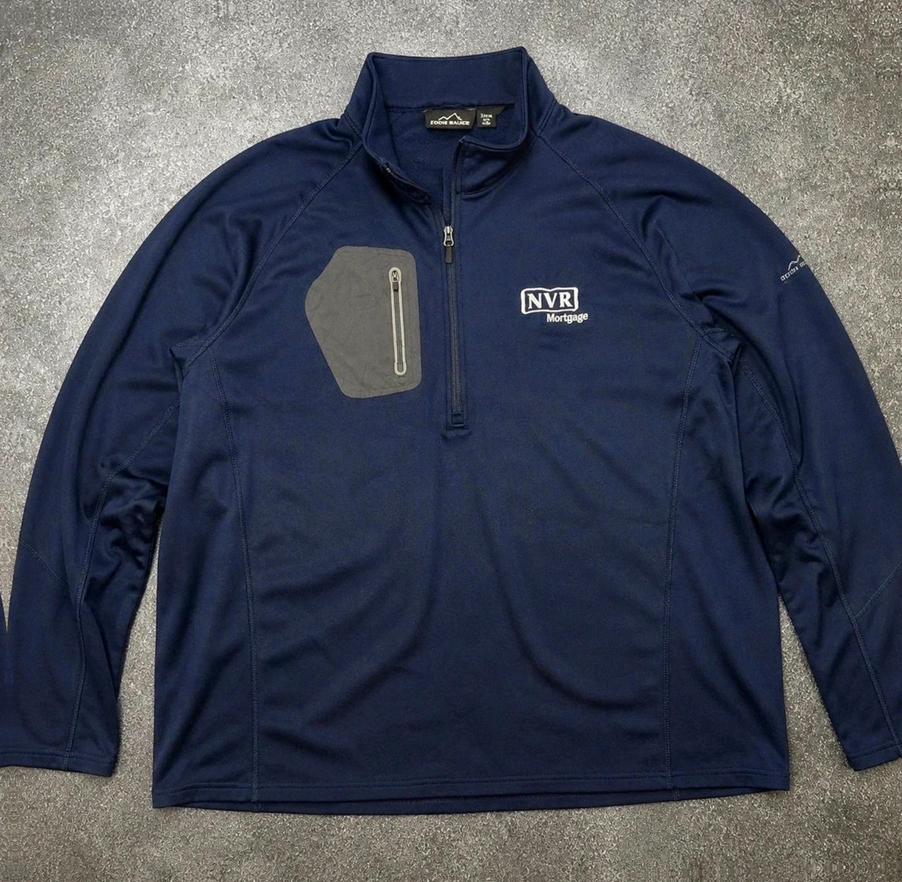 Sweat technique Eddie Bauer 1/4 zip navy Xxl gorpcore outdoor