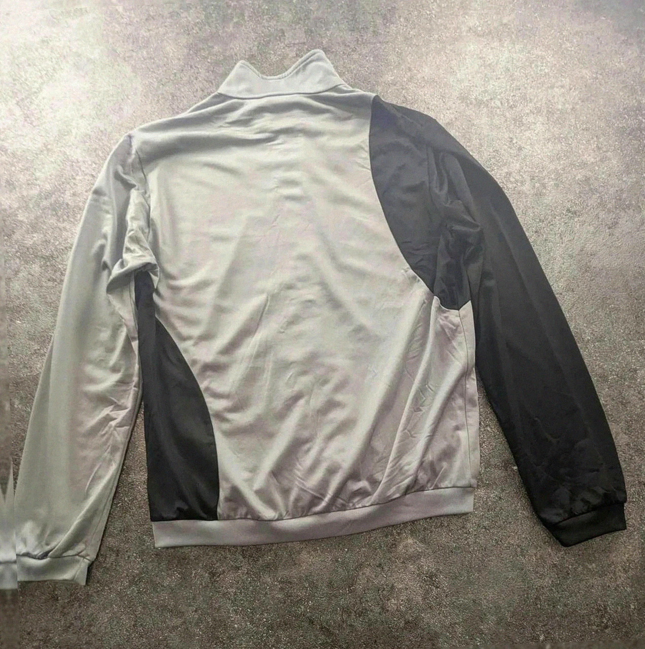 Veste adidas track jacket vintage grise noir zip full 3 bandes sport streetwear Y2K L – adidas – taille L 2