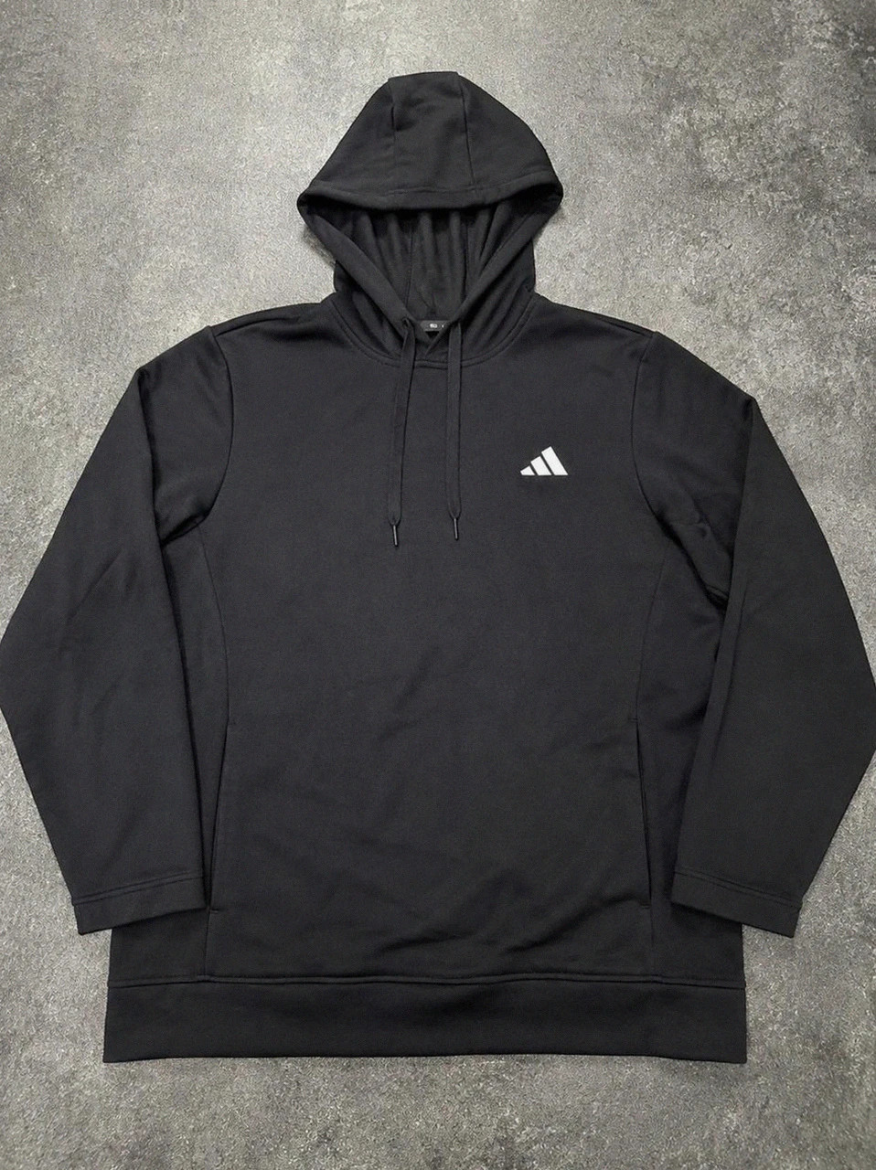 Adidas hoodie L noir – sweat à capuche Performance training sportswear minimaliste
