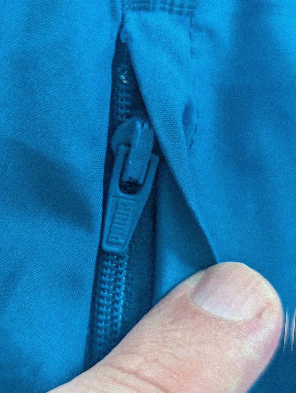 Veste Puma bleue vintage sport streetwear zip logo réfléchissant taille S – Puma – taille S 4