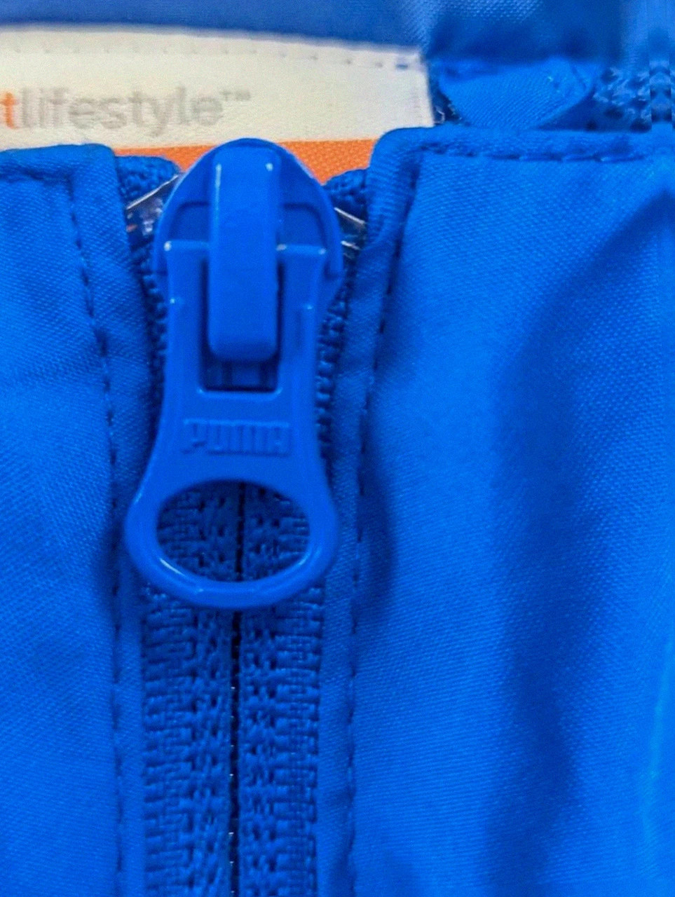 Veste Puma bleue vintage sport streetwear zip logo réfléchissant taille S – Puma – taille S 5