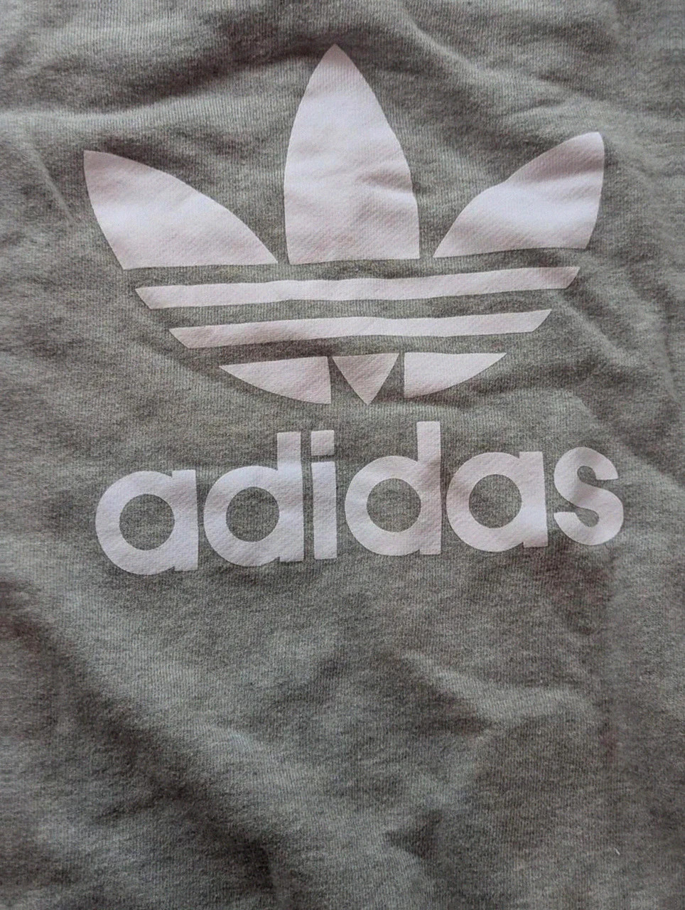 Sweat Adidas Originals Trefoil Gris Logo Blanc 100 % Coton Taille M Homme Unisexe – adidas Originals – taille M 4