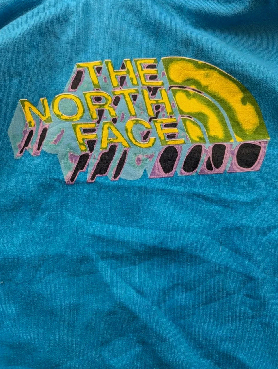 Sweat à capuche The North Face graphique bleu turquoise coordonnées outdoor M – The North Face – taille M 4