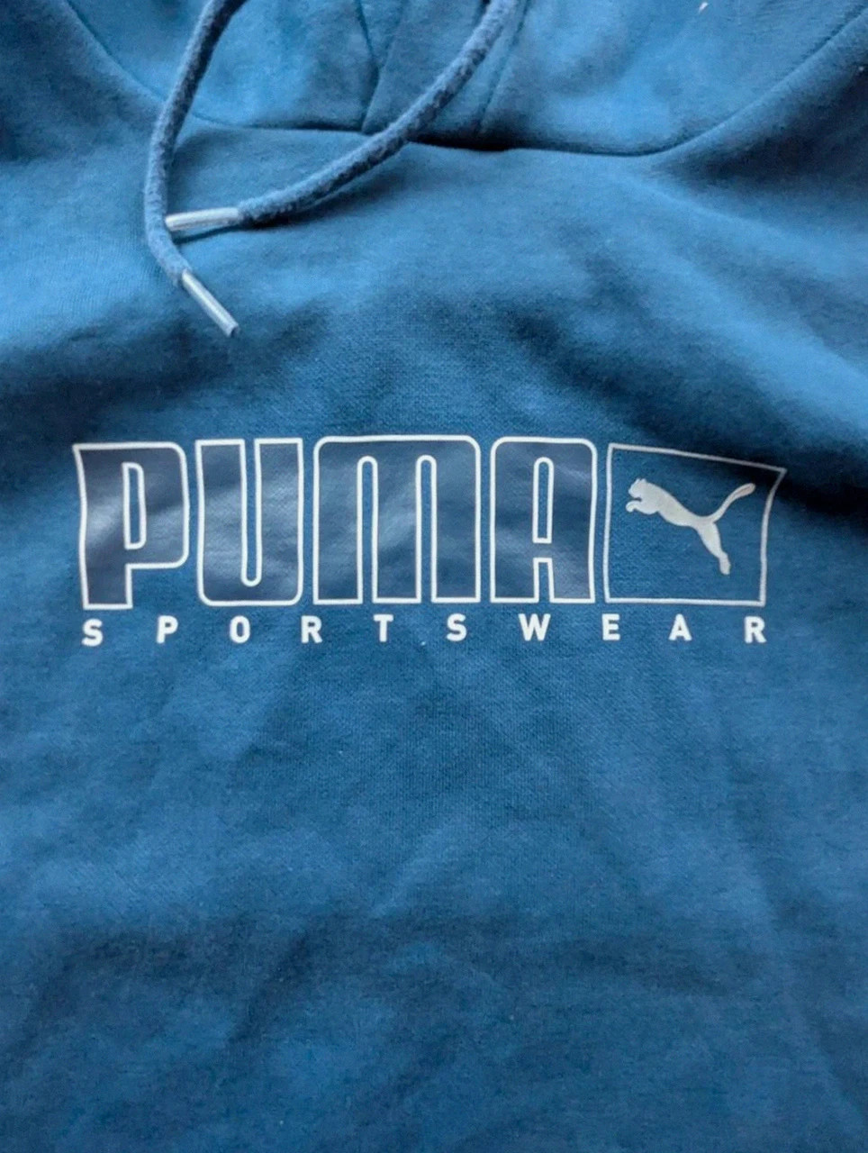 Puma Sportswear hoodie M bleu marine – sweat à capuche logo rétro streetwear – adidas – taille M 3