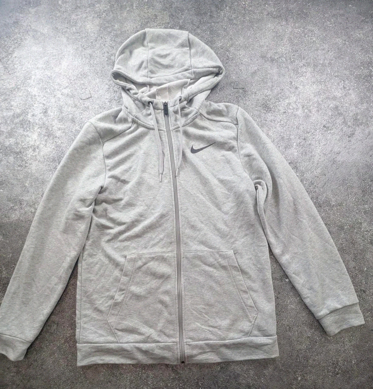 Nike hoodie zippé gris dri-fit S/M sweat capuche sport streetwear