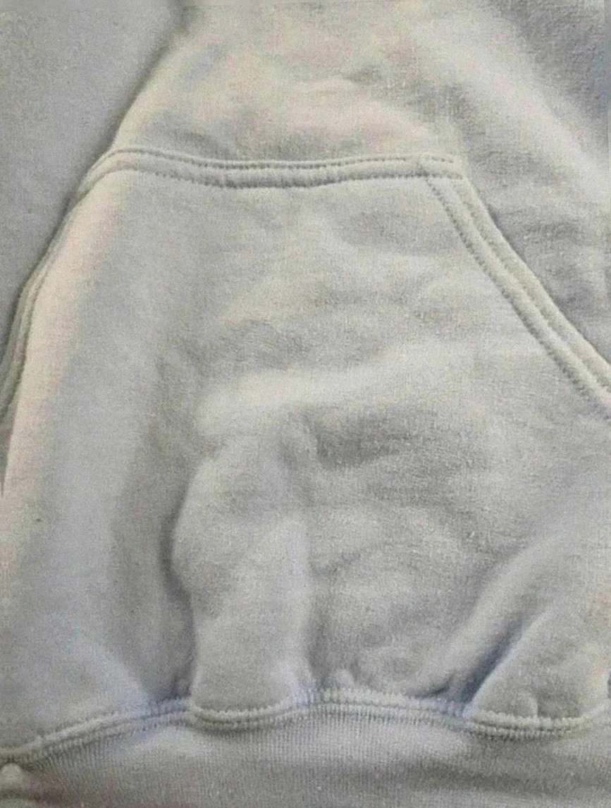 Sweat à capuche Gildan vintage heavy Blend– teddy bear print – bleu clair – taille S/M – Gildan – taille M 4