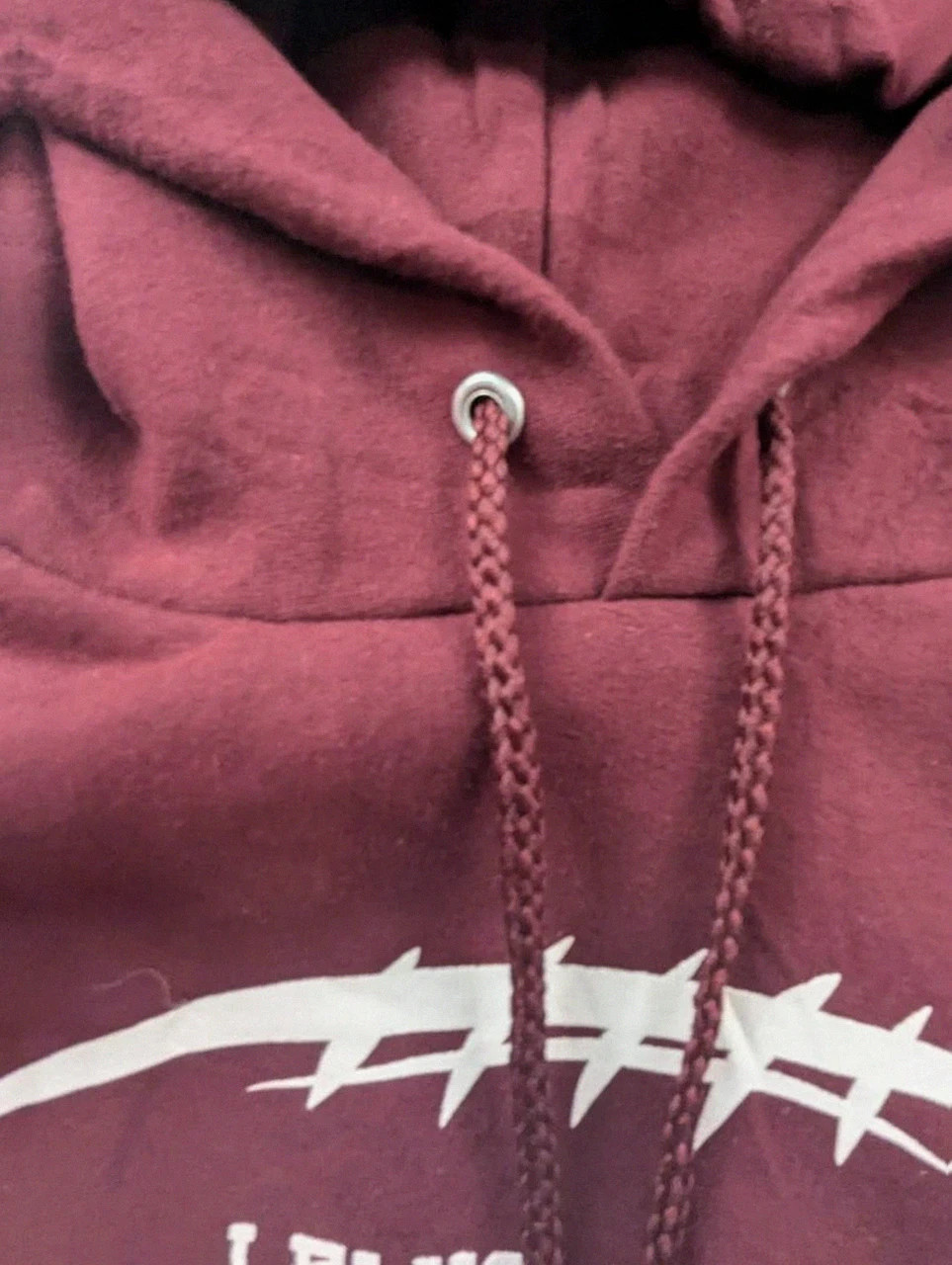 Sweat hoodie Wildcats Lewis Clark football bordeaux S college Us vintage Port & Company – Port & Company – taille S 5