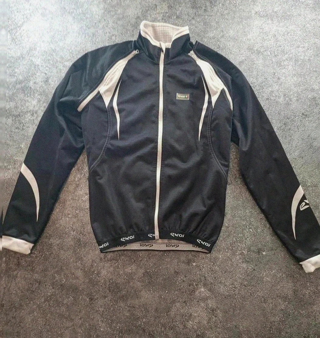 Veste vélo Ekoï manches amovibles thermique coupe vent respirant cycling jacket noir S ajusté