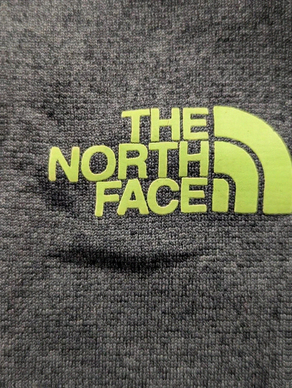 Sweat à capuche The North Face gris chiné vert fluo M hoodie outdoor streetwear techwear – The North Face – taille S 4