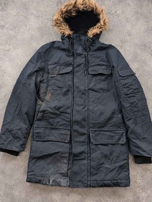 Veste L.O.G.G. Workwear Vintage Utility Beige Toile Épaisse Taille S