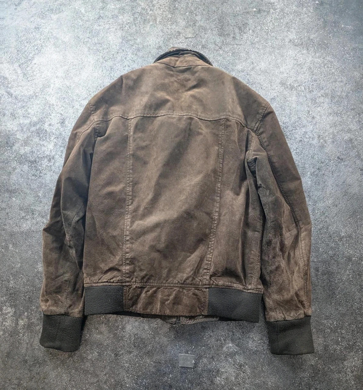 Devred blouson en daim marron patiné – Veste workwear militaire vintage – Devred – taille S 3