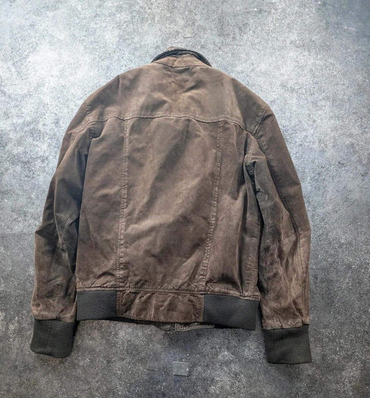 Devred blouson en daim marron patiné – Veste workwear militaire vintage – Devred – taille S 3