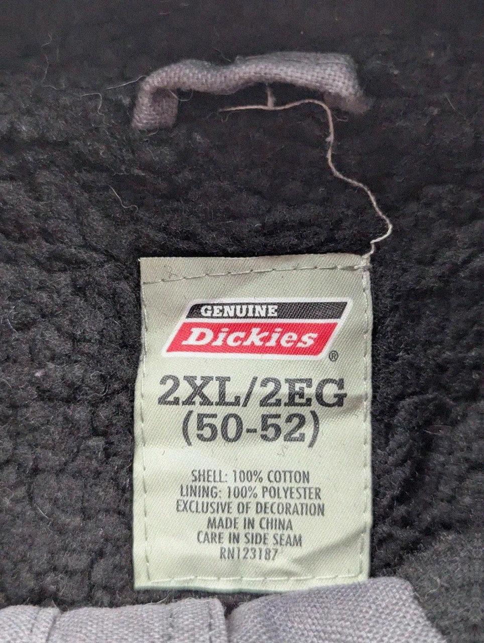 Gilet Dickies Workwear Utility Vest doublé Sherpa gris 2XL / XL – Dickies – taille XXL 3