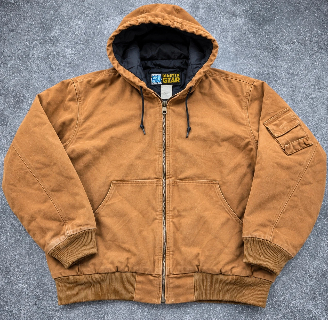 West Chester Master Gear Active Jacket workwear vintage 2XL marron doublée