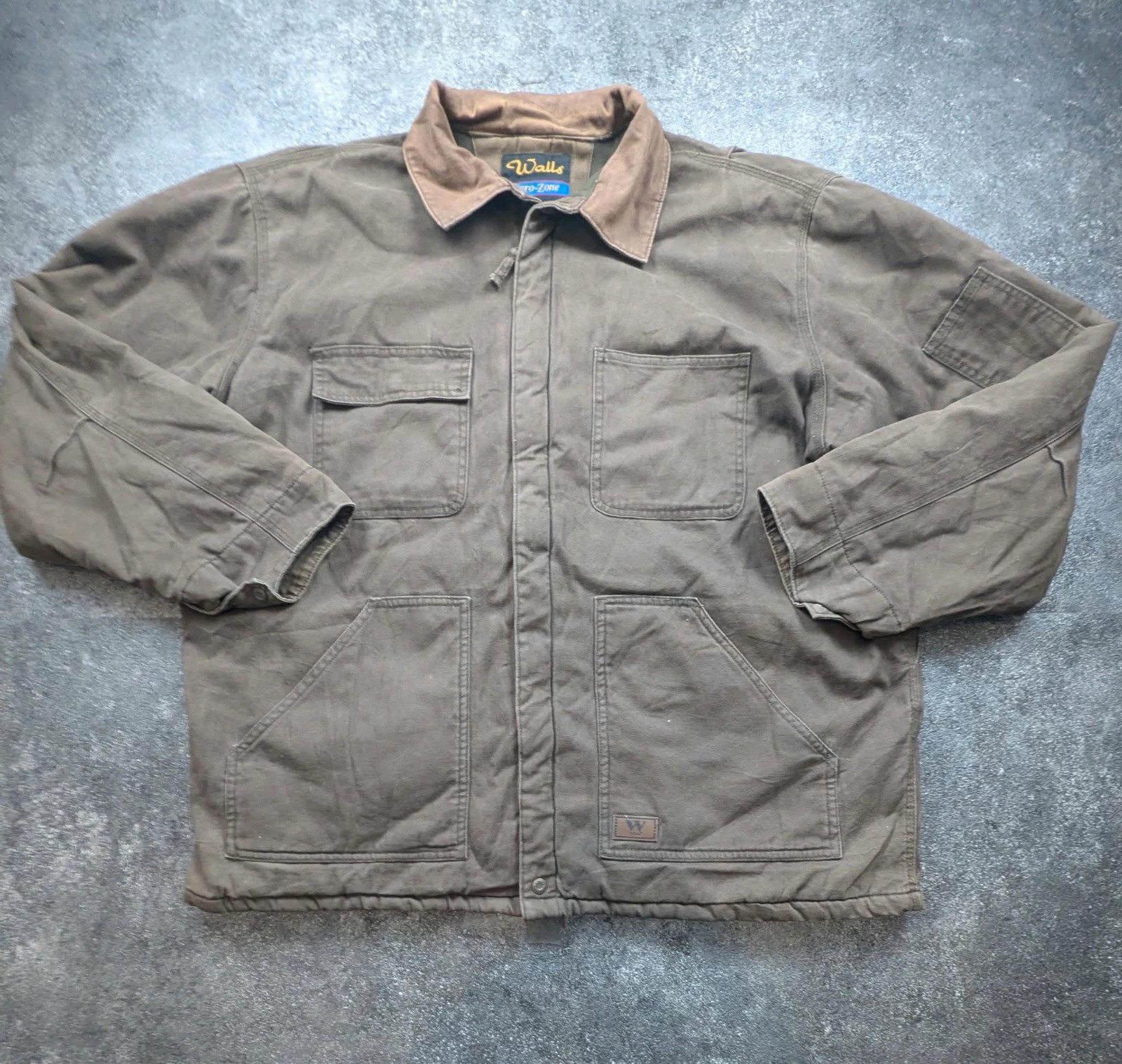 Walls Zero-Zone veste workwear chore jacket XXL oversize 3XL marron vintage – Walls – taille XXL 2