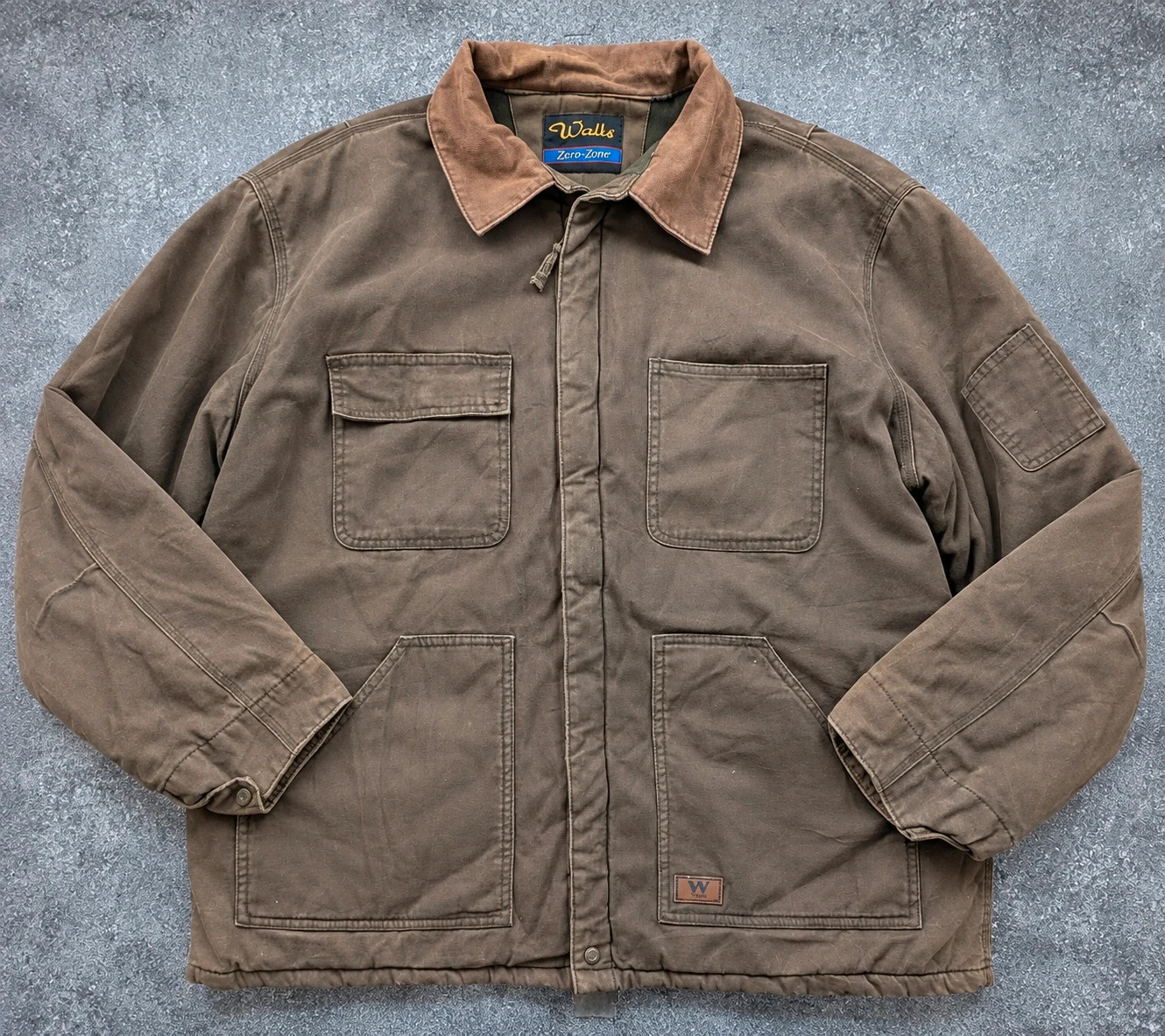 Walls Zero-Zone veste workwear chore jacket XXL oversize 3XL marron vintage
