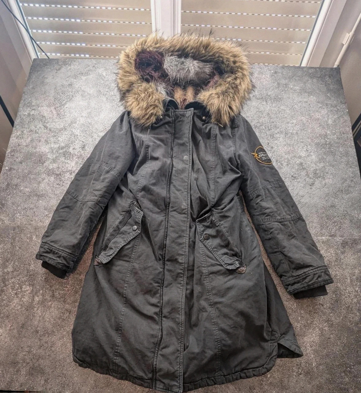 Khujo MERYEM2 parka longue 2-en-1 fausse fourrure amovible gilet Y2K – Xxl – khujo – taille XXL / 44 / 16 2