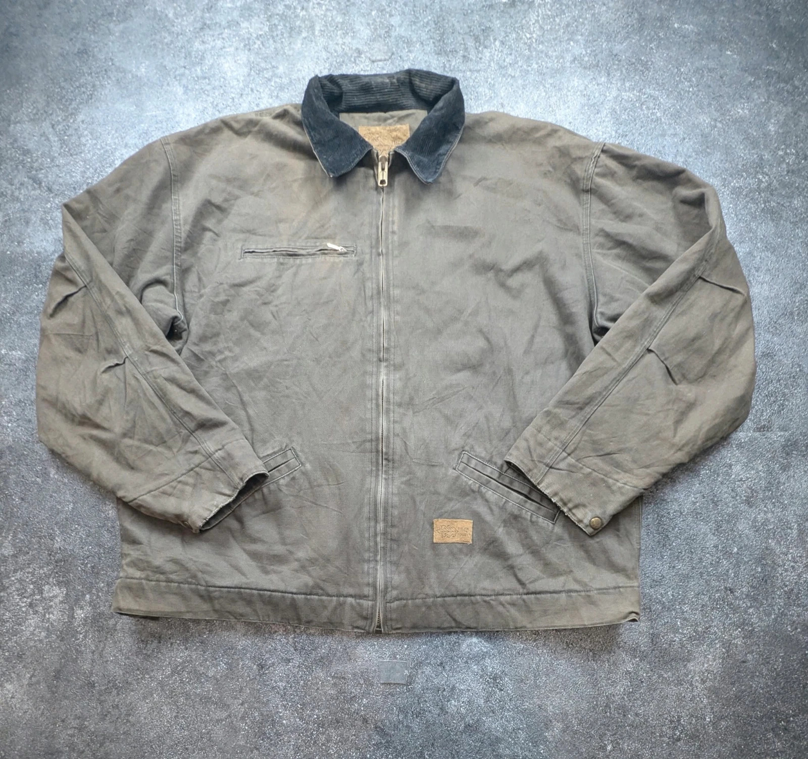 Field N Forest veste workwear Detroit style 2XL Tall canvas col velours doublée – WORKWEAR – taille XXL 2