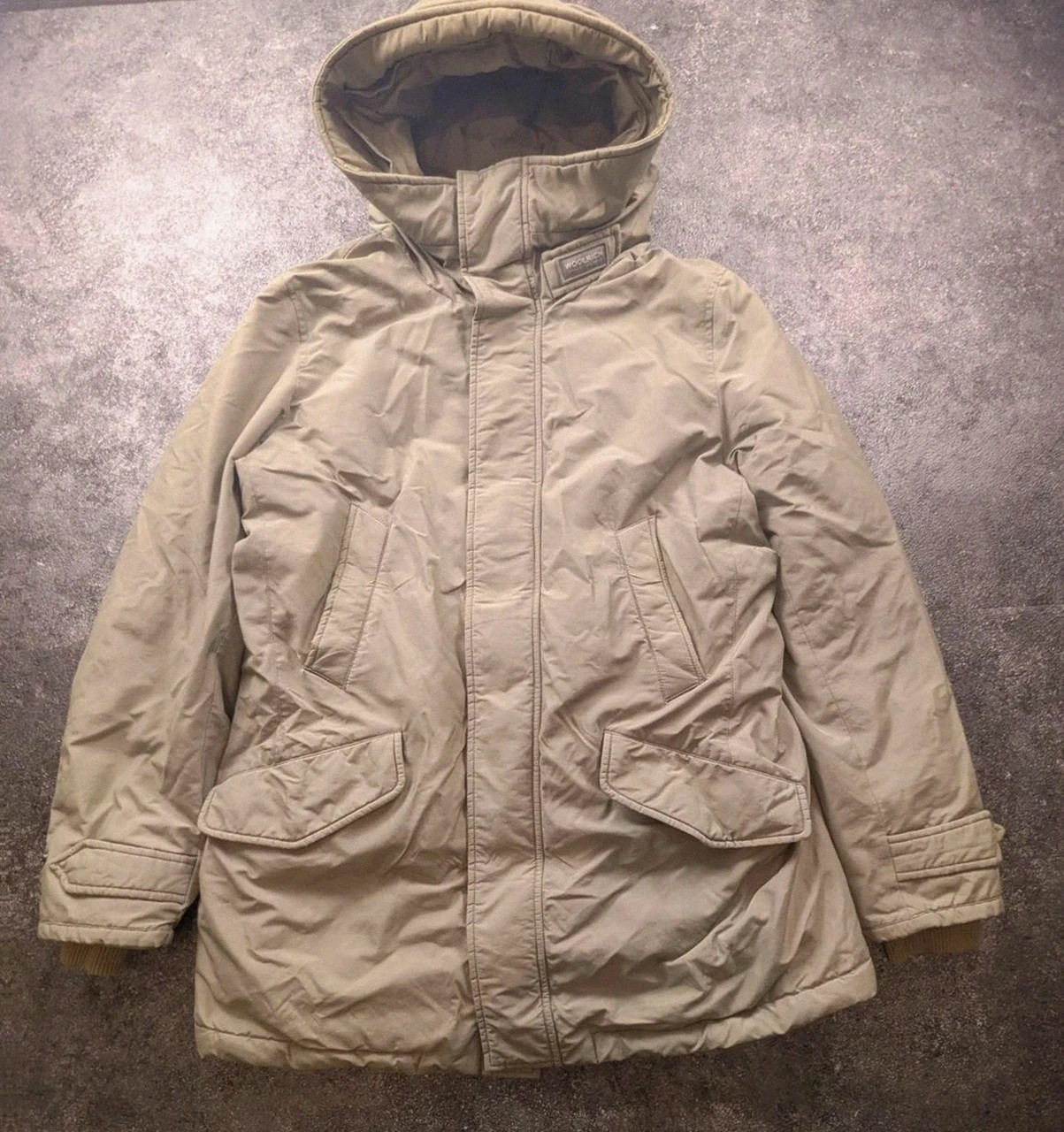 Parka Ramar Cloth Woolrich John Rich & Bros Vintage Outdoor 60/40 Kaki Beige L – Woolrich – taille L 2