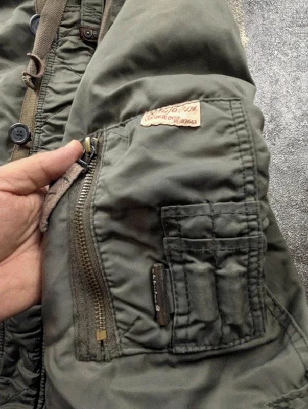 Khujo Patrick II parka vintage kaki militaire utility workwear taille M – khujo – taille M 5
