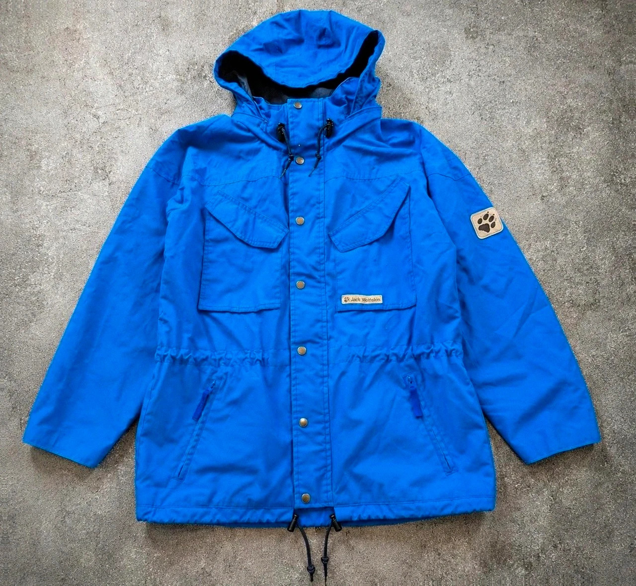 Jack Wolfskin Function 65 veste parka outdoor vintage bleu S – Gorpcore Hiking 90s