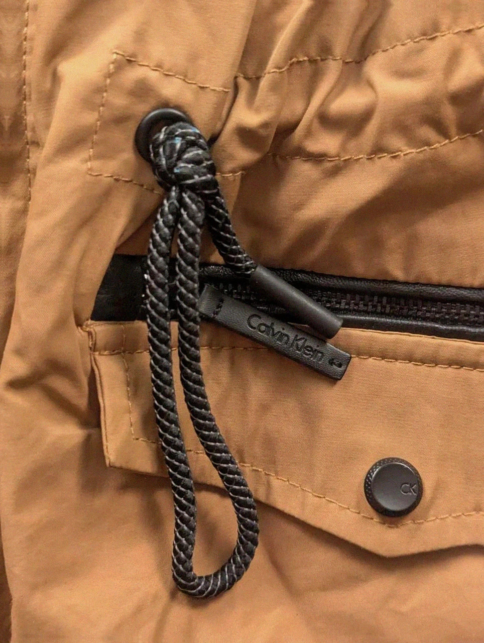 Parka Calvin Klein femme M camel – veste légère outdoor utility mi-saison – Calvin Klein – taille M / 38 / 10 5