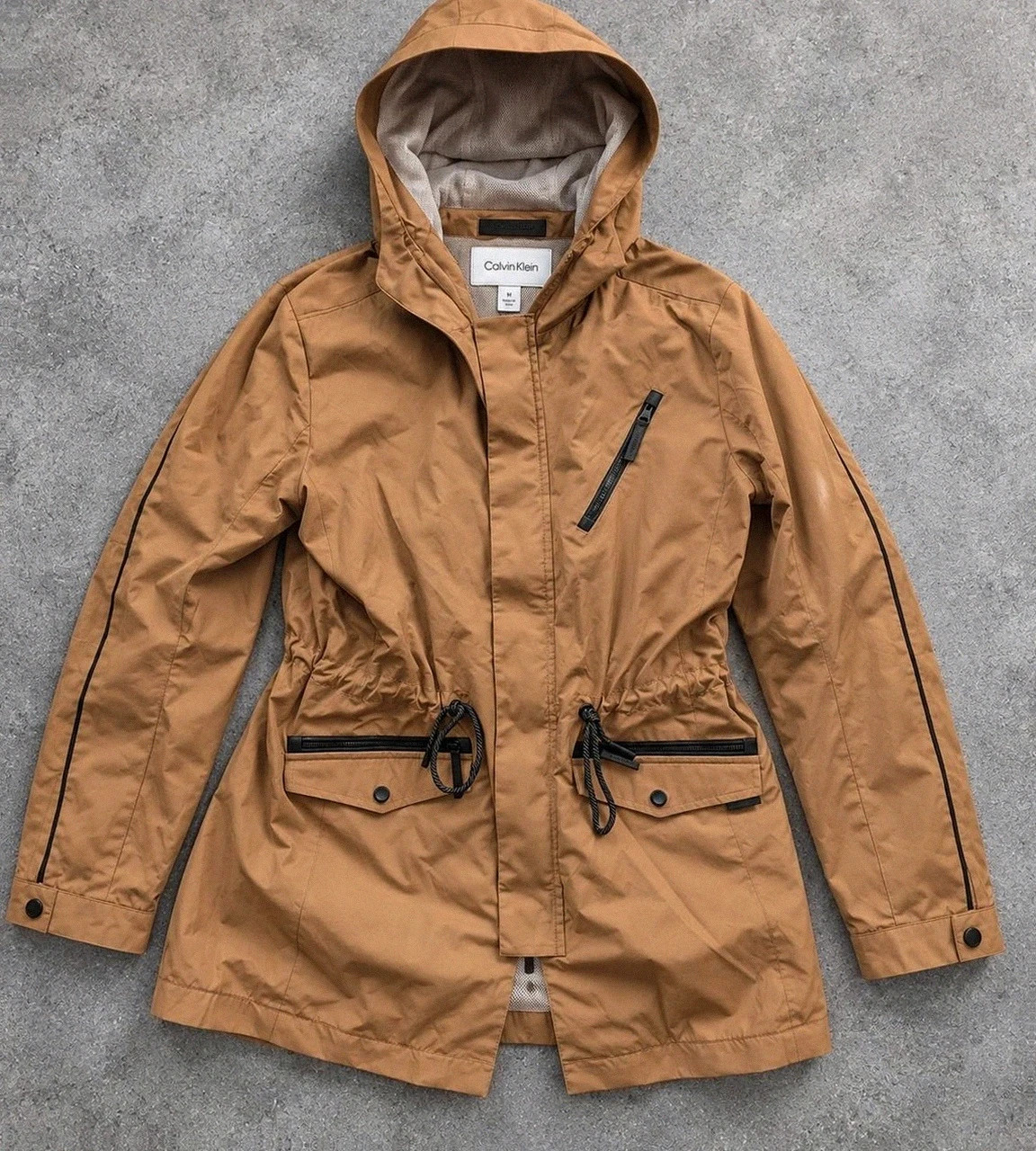 Parka Calvin Klein femme M camel – veste légère outdoor utility mi-saison