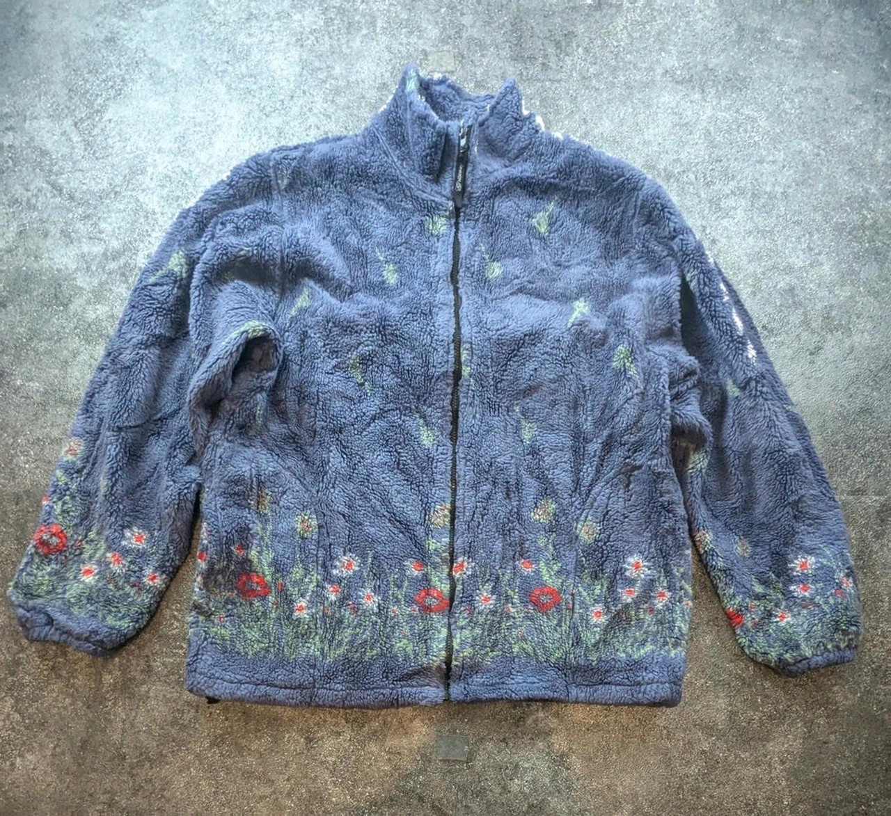 Galloway Polaire Teddy Vintage Unisexe Xl Oversize Fleurie Sherpa Épaisse Fleece Outdoor Cottagecore – Vintage Dressing – taille XL 2