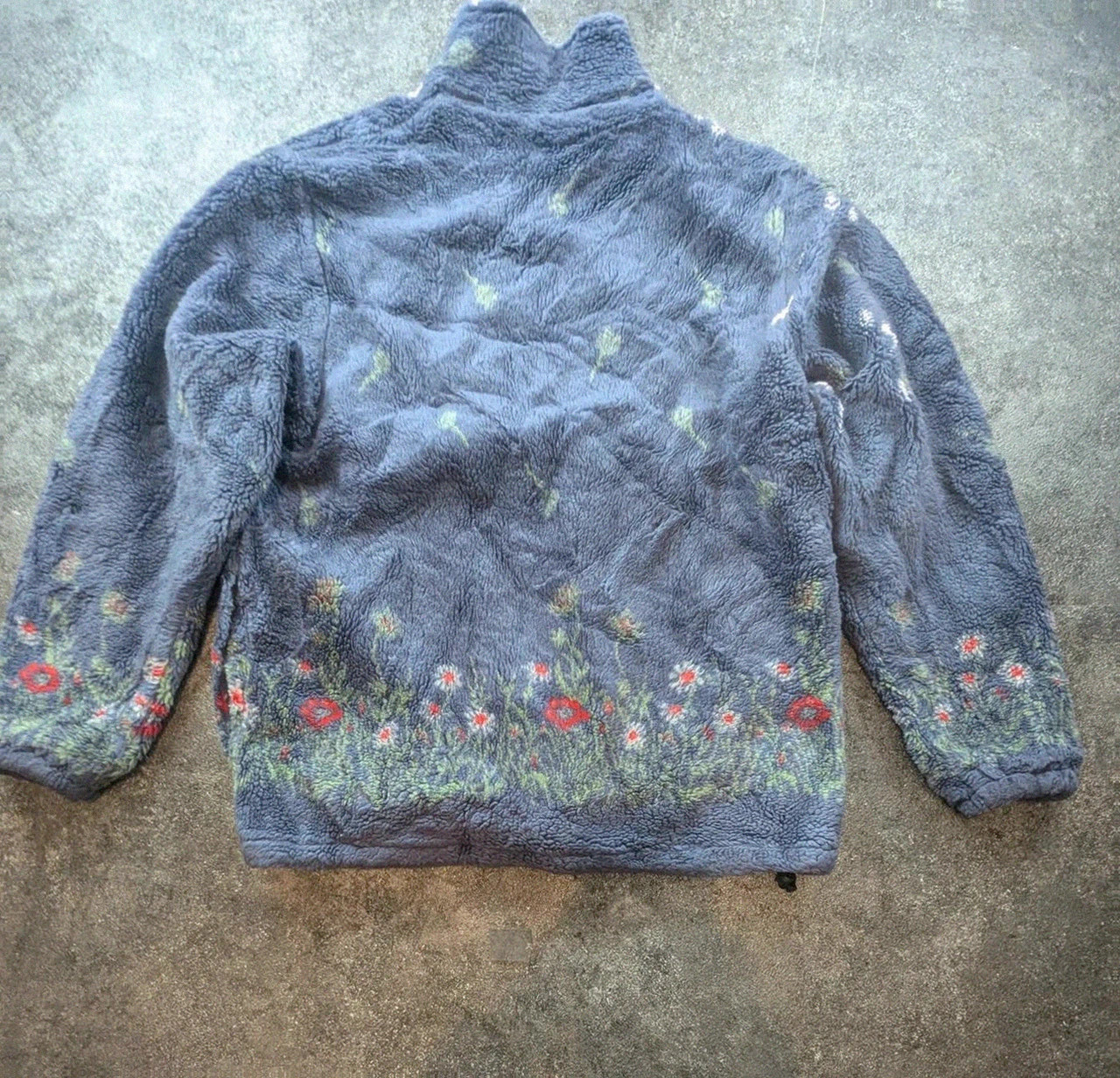 Galloway Polaire Teddy Vintage Unisexe Xl Oversize Fleurie Sherpa Épaisse Fleece Outdoor Cottagecore – Vintage Dressing – taille XL 3