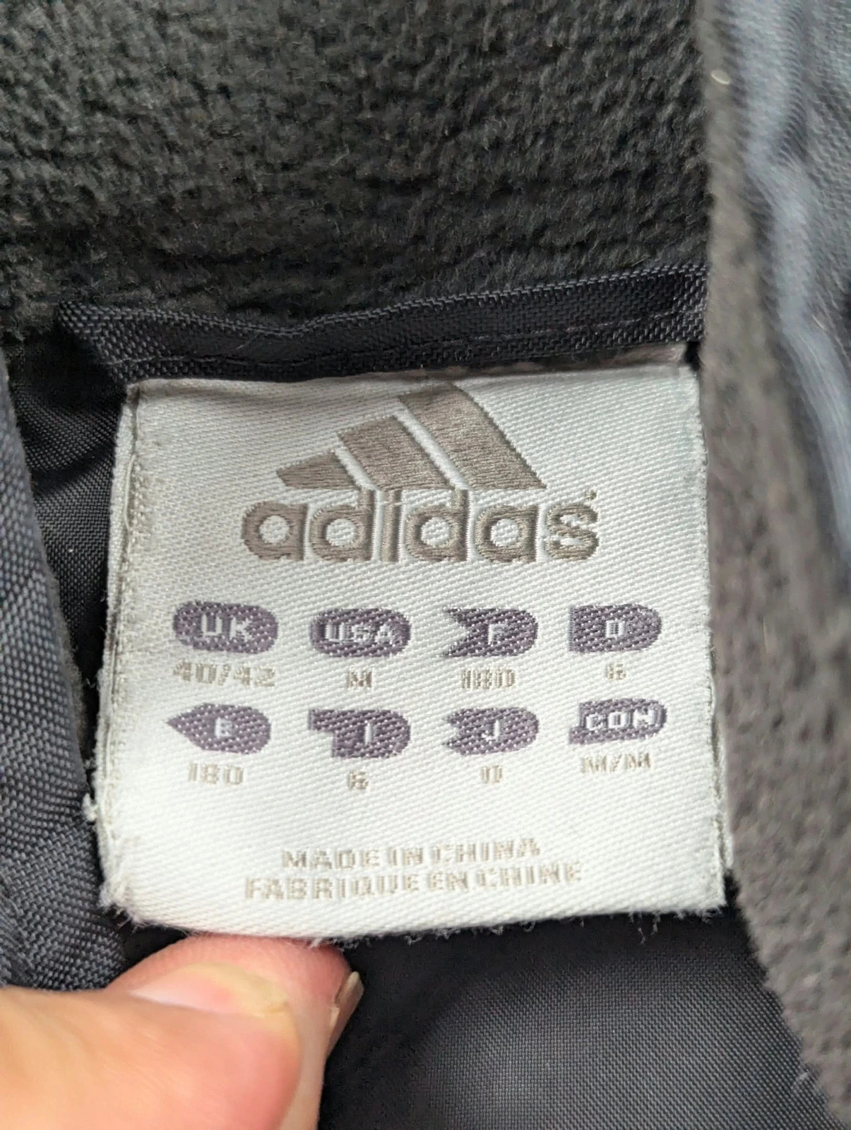Adidas veste parka vintage M/L 3 bandes matelassée gris noir sportswear Y2K – adidas Originals – taille M 5