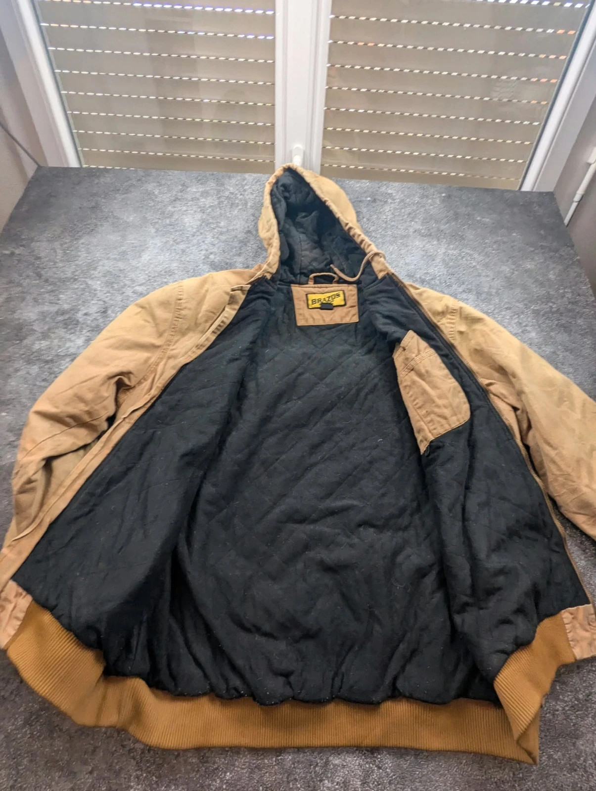 Brazos Work Force Active Jacket 2XL XL oversize Workwear Canvas beige vintage – WORKWEAR – taille XXL 5